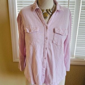 Gloria Vanderbilt Pink Tee with Branded Neck Label